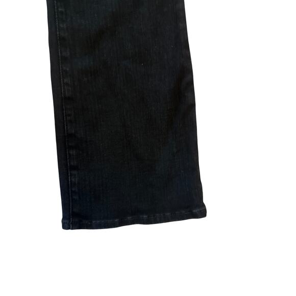 Women 26P Petite Madewell Mid-Rise Kick Out Jeans Black Rinse Wash Denim Cropped - Picture 3 of 7